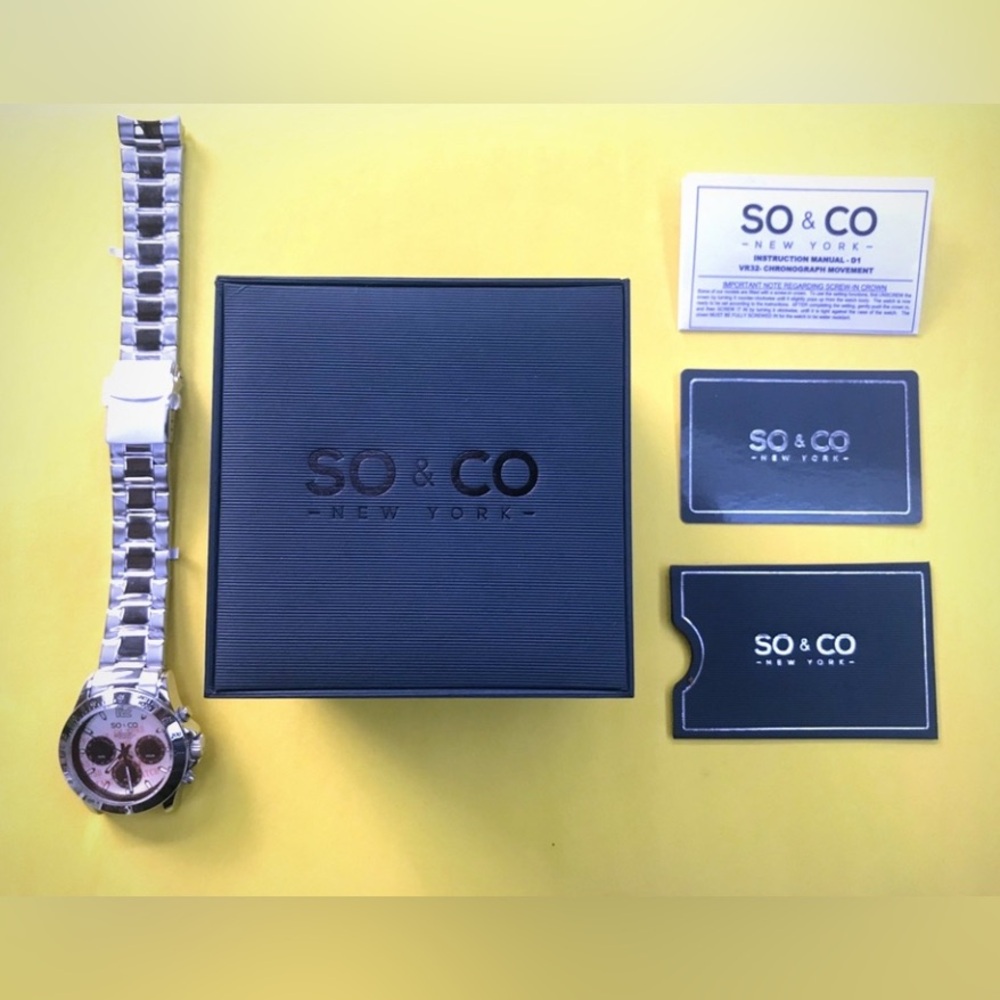 So&Co Tribeca: Silver Stainless Steel & Champagne